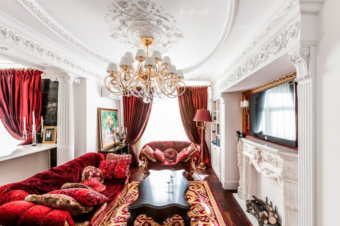 sala de estar de estilo clásico