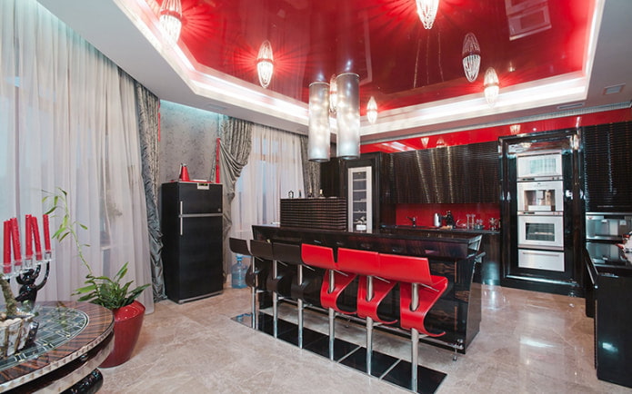 cocina con barra
