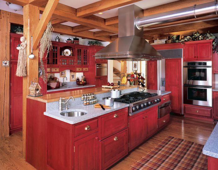 cocina de estilo campestre