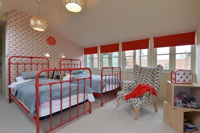 Dormitorio infantil en el ático