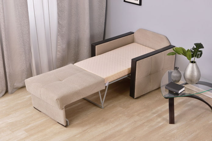ubicación de una silla plegable en el interior