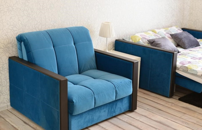 ubicación de una silla plegable en el interior