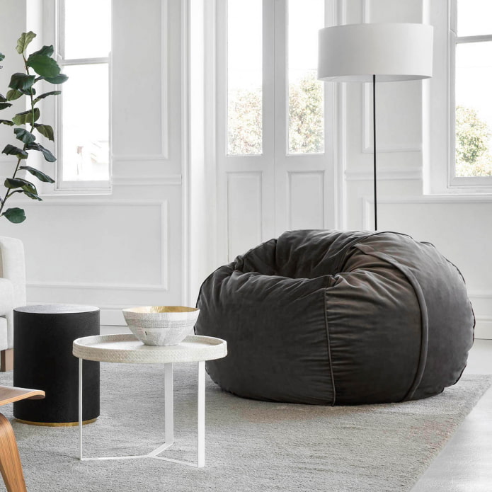 Sillón puff acogedor