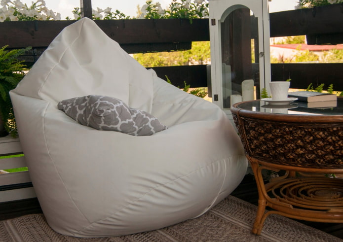 sillón puf para la casa de campo