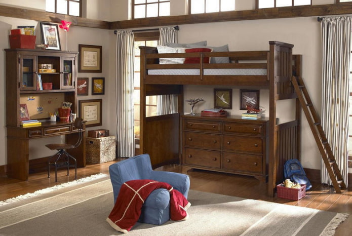 Habitación infantil de estilo clásico