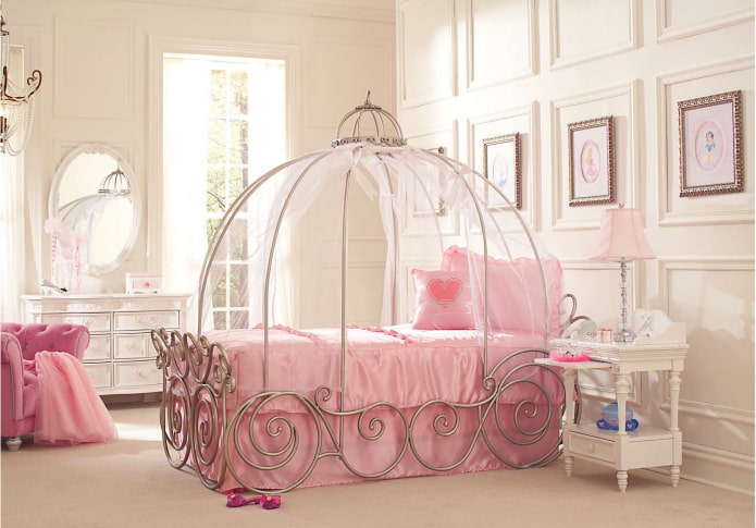 Cama-cochecito para niñas