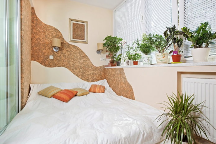 cama con balcón