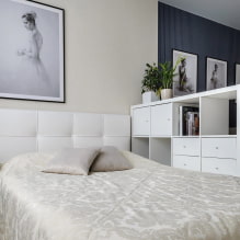 ¿Cómo colocar una cama en un apartamento de una habitación?-3