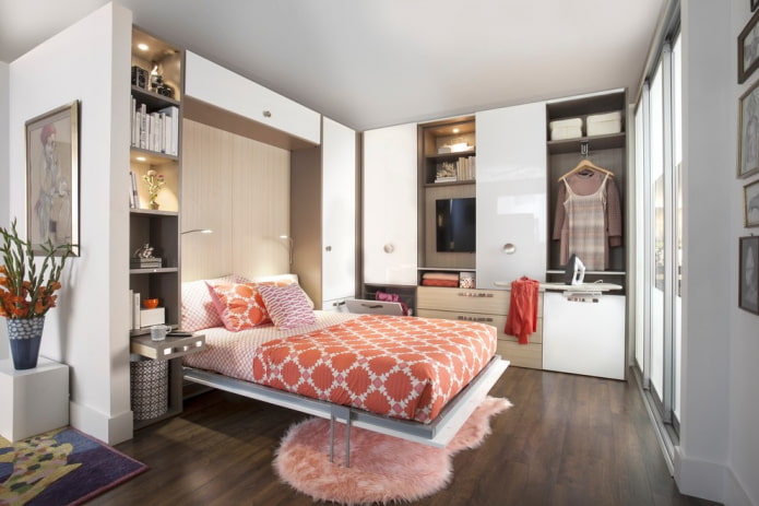 Cama transformable en el interior En el interior