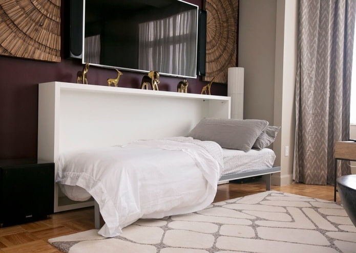 cama con mecanismo de elevación horizontal