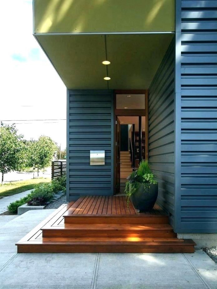 casa con porche esquinero