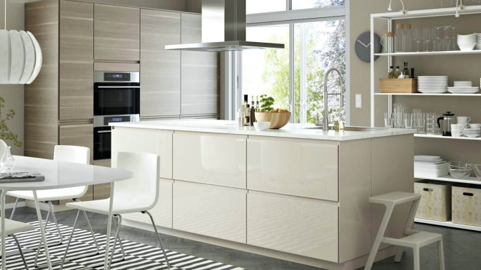 Cocina de Ikea con tiradores de embutir