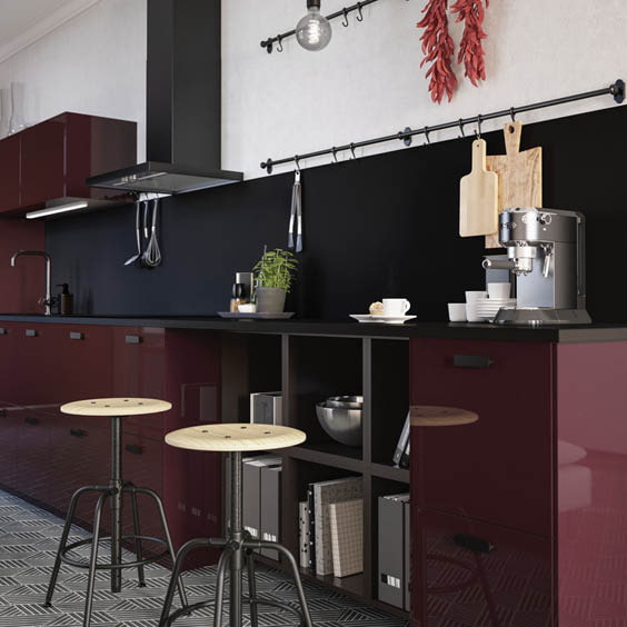 cocina de colores ikea