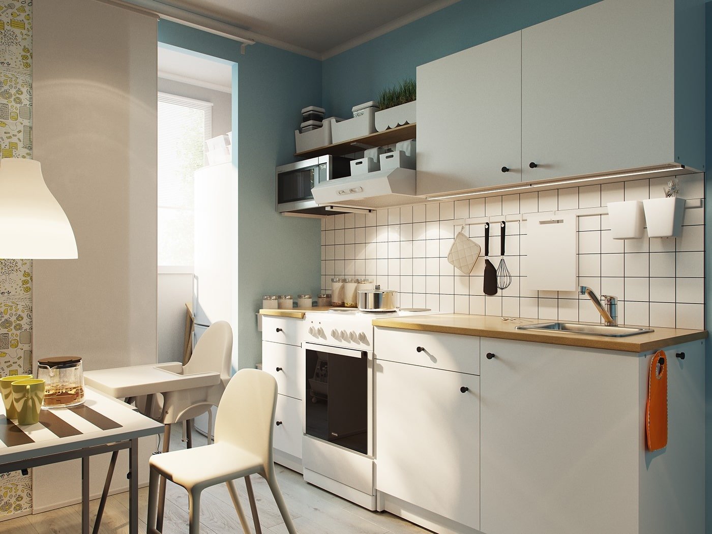 Cocinas IKEA: matices de elección, tipos, fotos y vídeos del interior