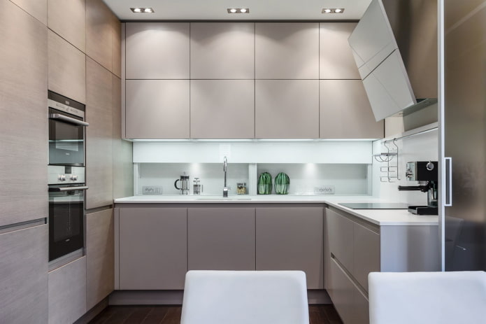 Cocina con electrodomésticos integrados