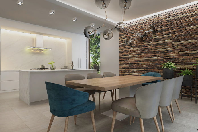 Acentuación de pared de madera