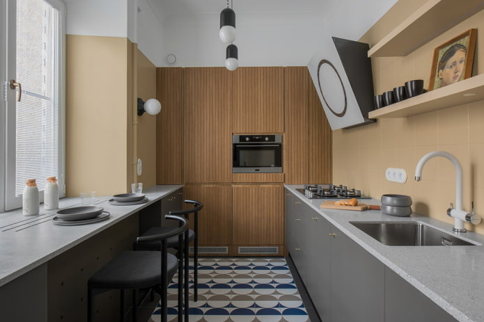 decoración de cocinas en estilo Art Nouveau