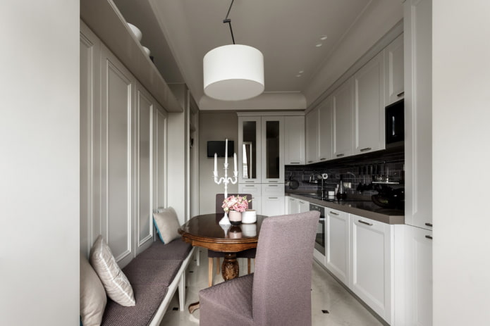 cocina de estilo neoclásico