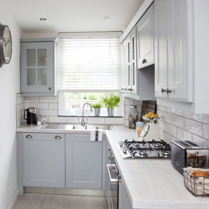 Cocina escandinava gris