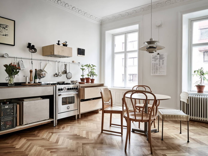 cocina sin armarios