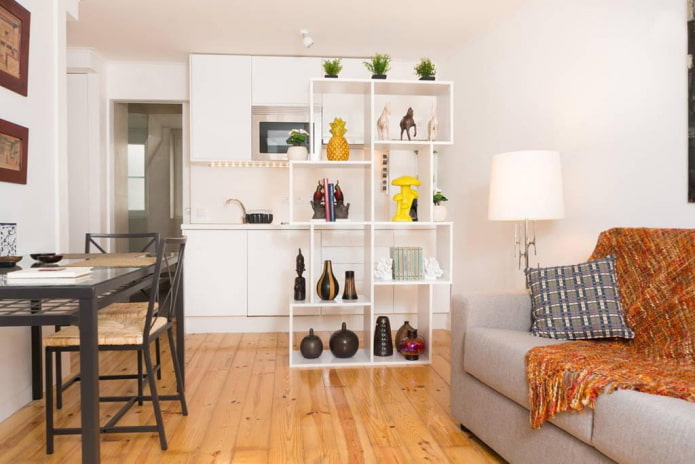 Zonificación de una cocina-salón de 16 metros cuadrados