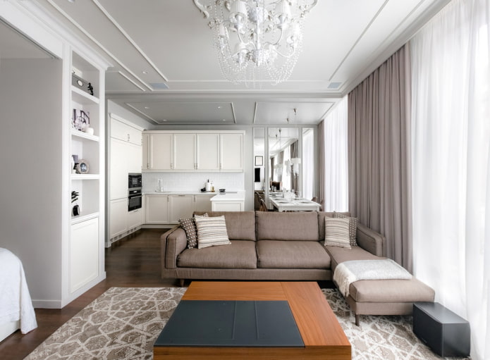 diseño de interiores de cocina-salón