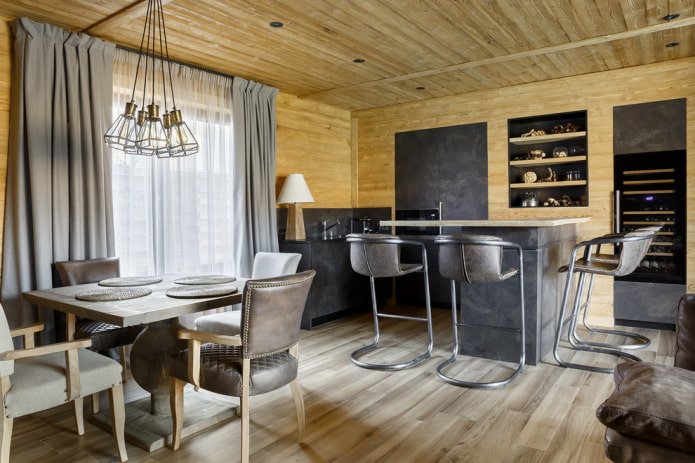 Espaciosa cocina-salón