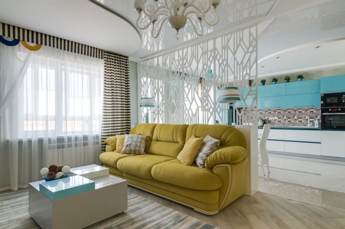 diseño interior de cocina-salón