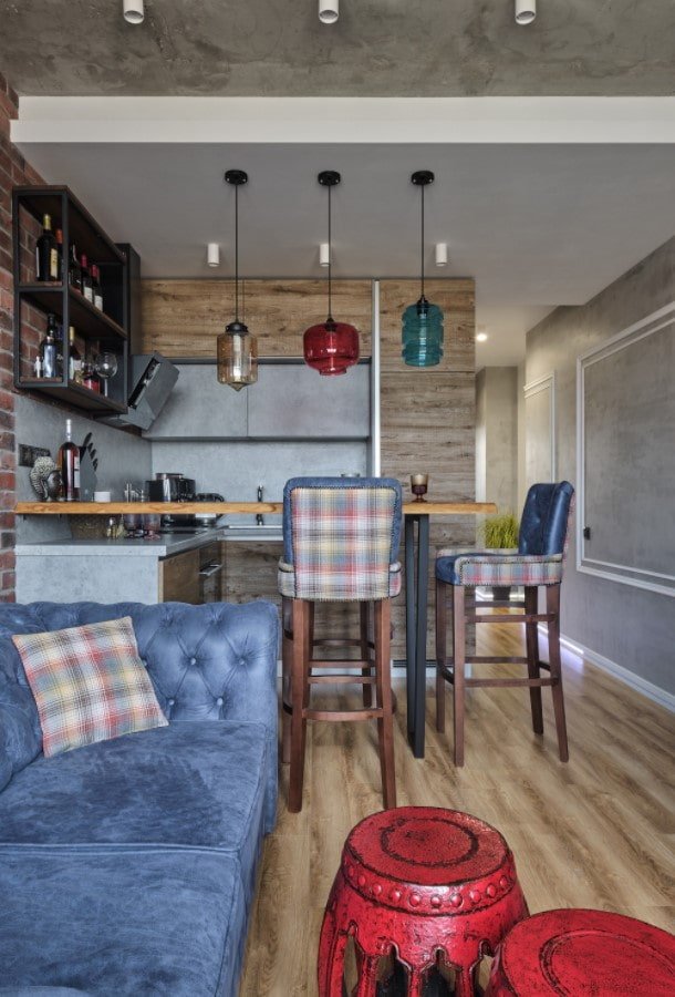 estanterías estilo loft