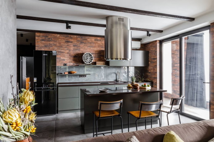 salida de la cocina en una casa particular