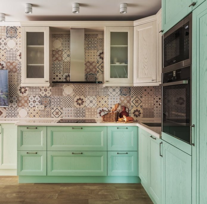 cocina menta bicolor