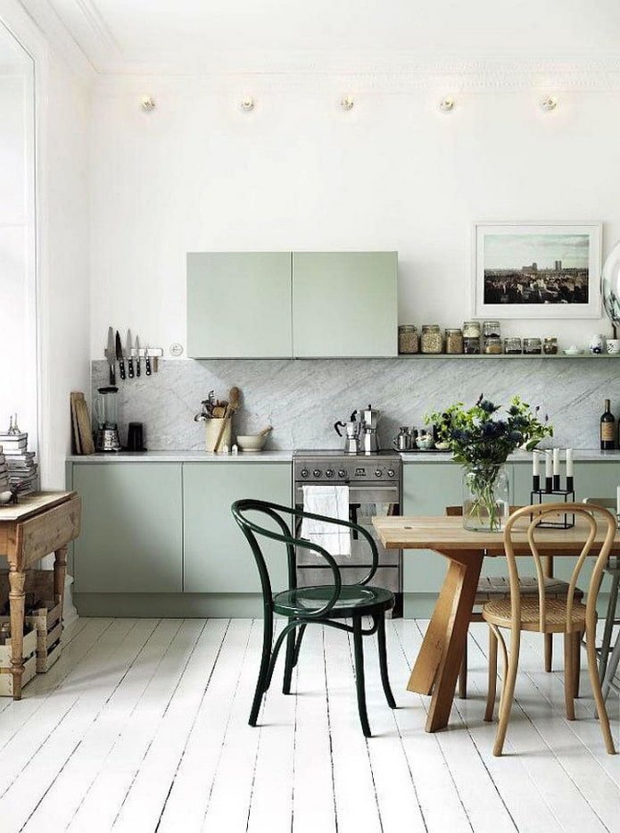 cocina escandinava menta