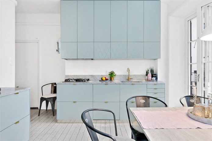 cocina elegante de colores