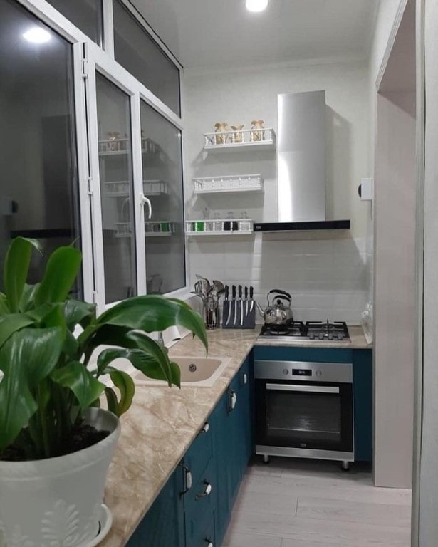 cocina en el balcón