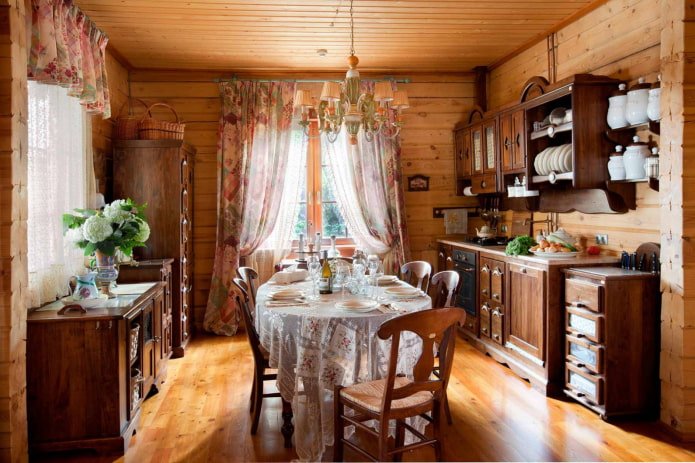 cocina de estilo rústico clásico