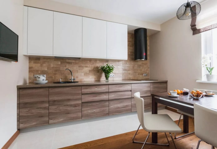 cocina imitación madera de mdf