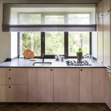 ¿Cómo organizar una cocina con fregadero junto a la ventana?-2