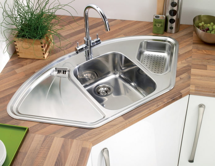 fregadero para mueble esquinero