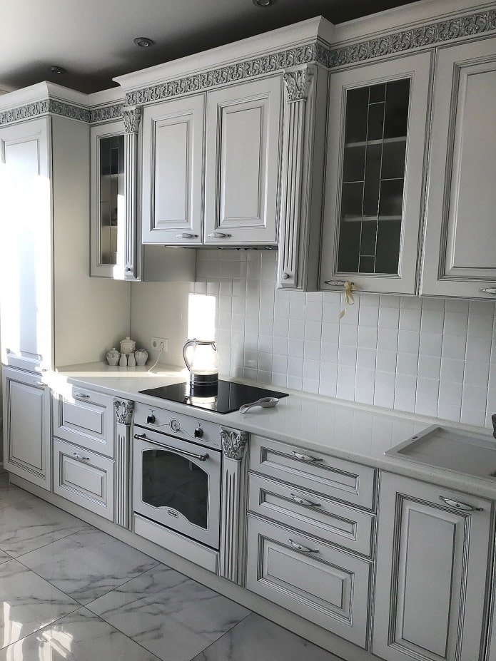 cocina con barandillas