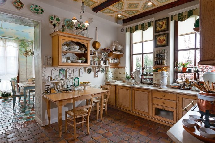 Cocina de estilo campestre