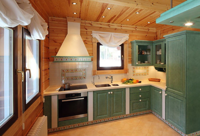 cocina ecológica de estilo provenzal