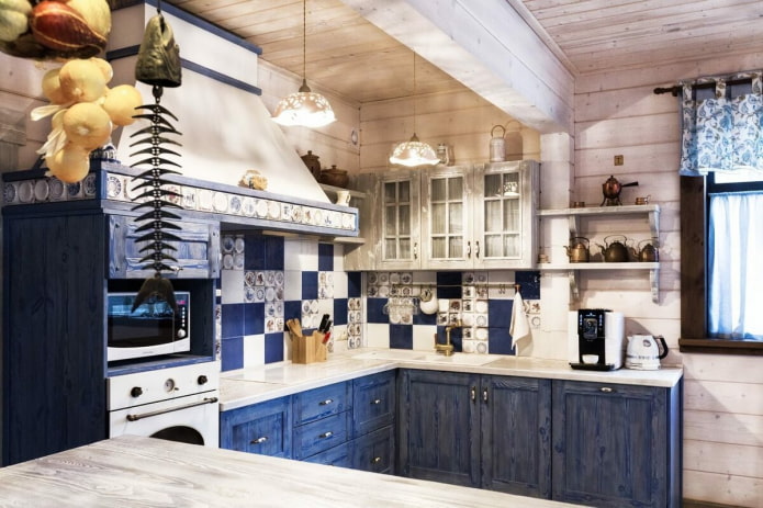 cocina de estilo rural