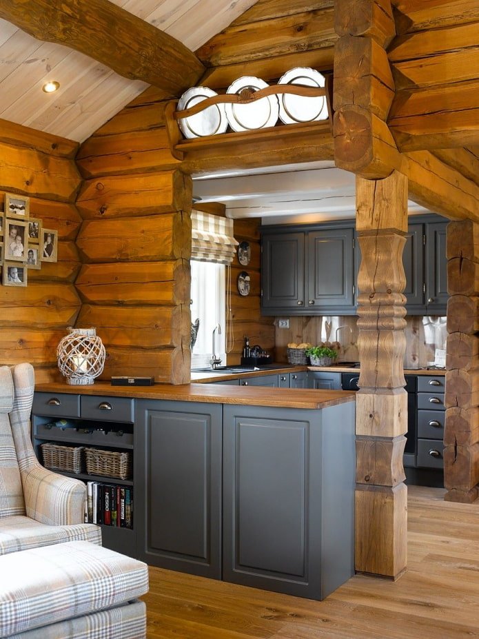 Cocina en el salón