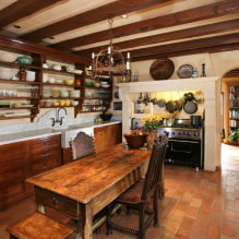 Cocina de estilo rústico: características e ideas para el hogar y el apartamento-2