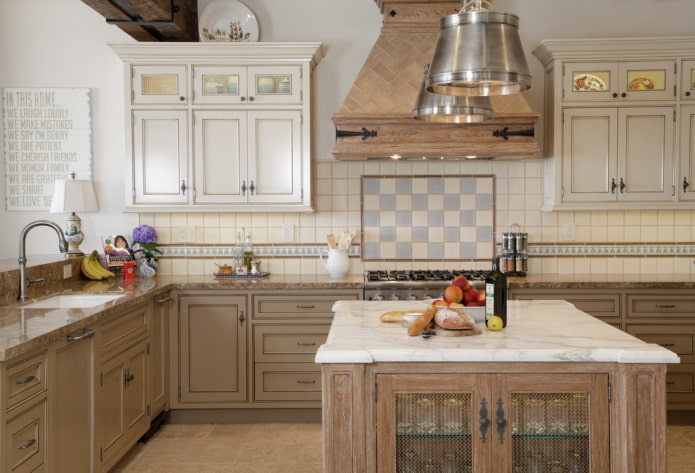 Decoración de cocina al estilo provenzal