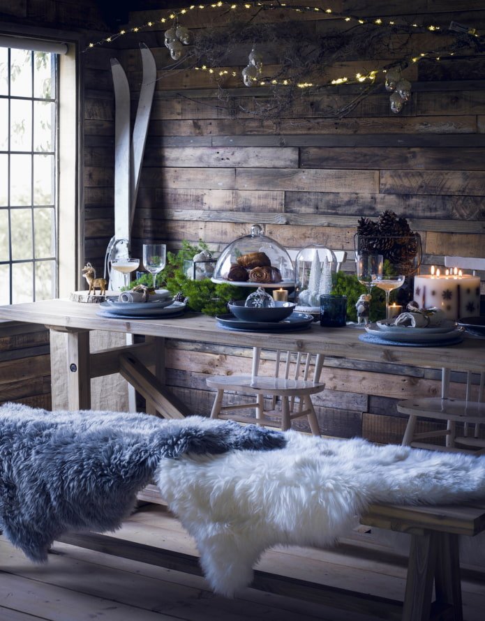 comedor de estilo rústico