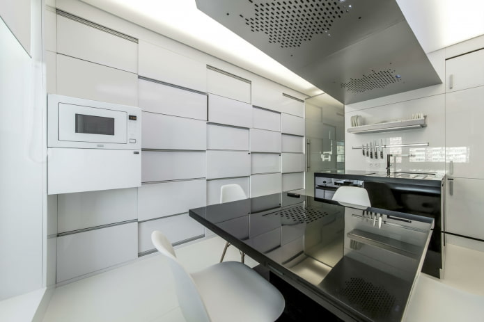 cocina luminosa de estilo moderno