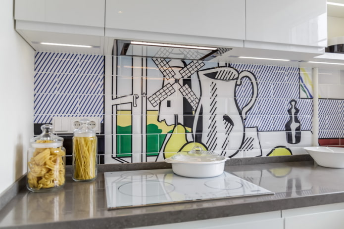 azulejo cuadrado estampado