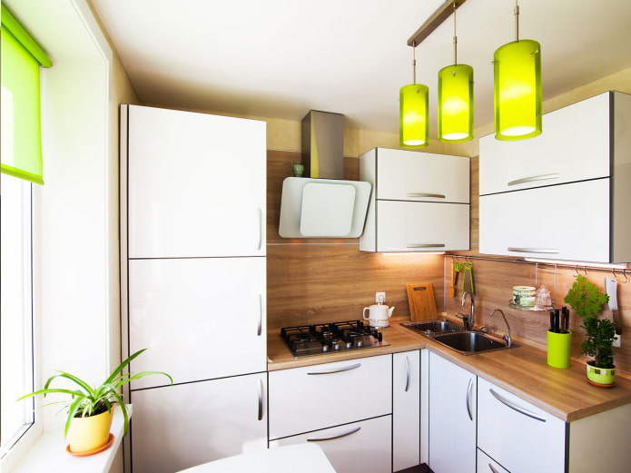 Acentos brillantes en la cocina