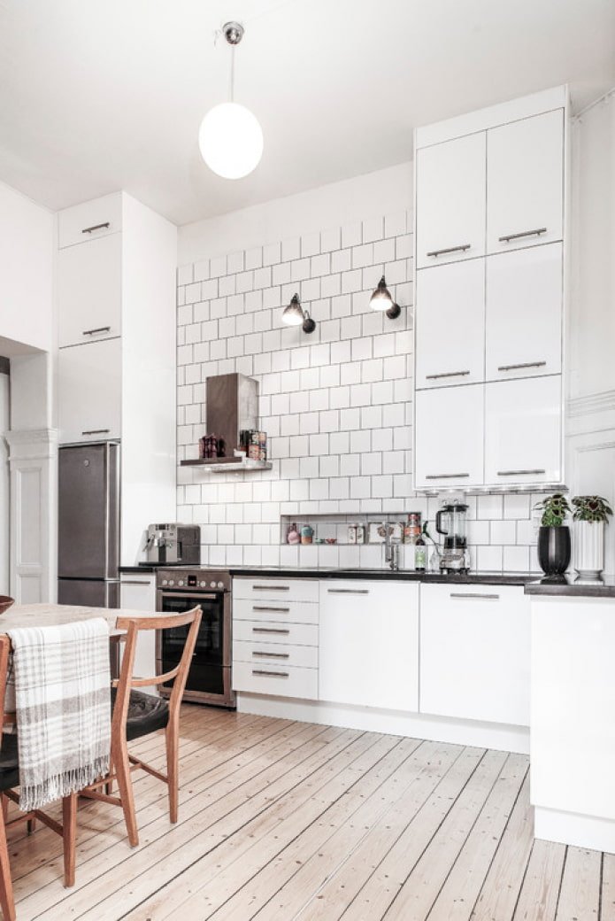 cocina alta de estilo escandinavo